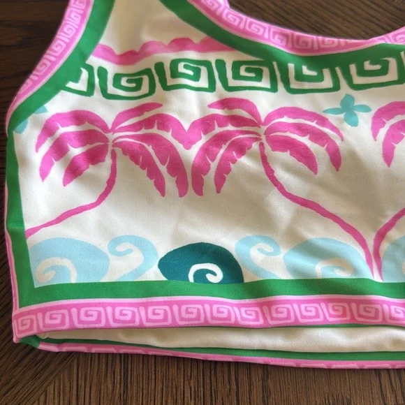 BEACH RIOT Francis Top Tropical Palm, Size Small, $98 - Picture 11 of 12